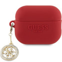 Guess GUAP23DSLGHDF AirPods Pro 2 (2022/2023) cover red 3D Rubber 4G Diamond Charm