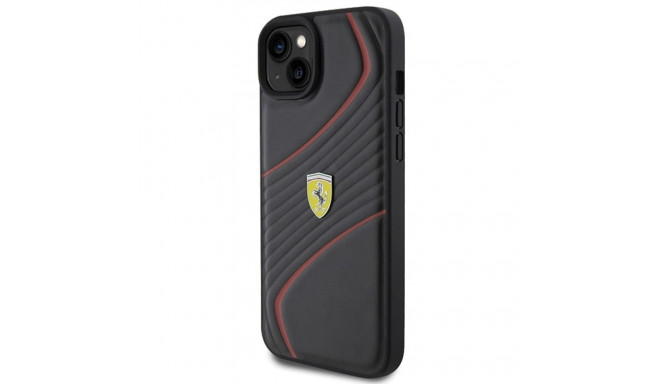 Ferrari FEHCP15MPTWK iPhone 15 Plus / 14 Plus 6.7" black/black hardcase Twist Metal Logo