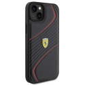 Ferrari FEHCP15MPTWK iPhone 15 Plus / 14 Plus 6.7" black/black hardcase Twist Metal Logo