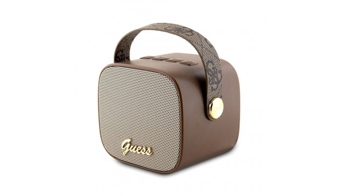 Guess Speaker Bluetooth GUWSB2P4SMW Speaker mini bown 4G Leather Script Logo with Strap