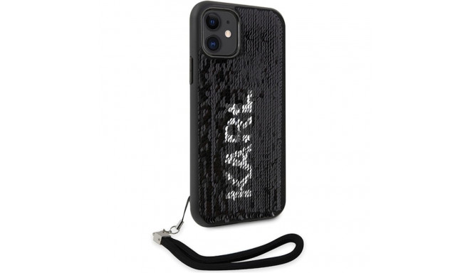 Karl Lagerfeld KLHCN61PSQRKS iPhone 11 /Xr 6.1" hõbedane kõvakorpus litritega pael