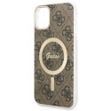 Guess GUHMN61H4STW iPhone 11 6.1" brown/brown hardcase 4G MagSafe Guess GUHMN61H4STW iPhone 11 6.1" brown/brown hardcase 4G MagSafe