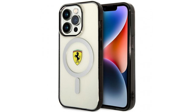 Ferrari FEHMP14LURKT iPhone 14 Pro 6.1" läbipaistev kõvakorpus Outline Magsafe