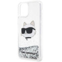 Karl Lagerfeld KLHCP12MLNCHCS iPhone 12/ 12 Pro 6.1" silver/silver hardcase Glitter Choupette Head Karl Lagerfeld KLHCP12MLNCHCS iPhone 12/ 12 Pro 6.1" silver/silver hardcase Glitter Choupette Head