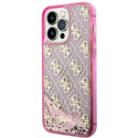 Guess GUHCP14XLC4PSGP iPhone 14 Pro Max 6.7" pink/pink hardcase Liquid Glitter 4G Transculent Guess GUHCP14XLC4PSGP iPhone 14 Pro Max 6.7" pink/pink hardcase Liquid Glitter 4G Transculent