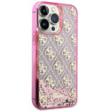 Guess GUHCP14XLC4PSGP iPhone 14 Pro Max 6.7" pink/pink hardcase Liquid Glitter 4G Transculent Guess GUHCP14XLC4PSGP iPhone 14 Pro Max 6.7" pink/pink hardcase Liquid Glitter 4G Transculent