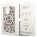 Guess GUHMP14XHCFWST iPhone 14 Pro Max 6.7" transparent hardcase Flower MagSafe Guess GUHMP14XHCFWST iPhone 14 Pro Max 6.7" transparent hardcase Flower MagSafe