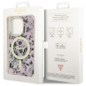 Guess GUHMP14XHCFWSP iPhone 14 Pro Max 6.7" pink/pink hardcase Flower MagSafe Guess GUHMP14XHCFWSP iPhone 14 Pro Max 6.7" pink/pink hardcase Flower MagSafe