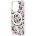 Guess GUHMP14XHCFWSP iPhone 14 Pro Max 6.7" pink/pink hardcase Flower MagSafe Guess GUHMP14XHCFWSP iPhone 14 Pro Max 6.7" pink/pink hardcase Flower MagSafe