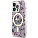 Guess GUHMP14XHCFWSP iPhone 14 Pro Max 6.7" pink/pink hardcase Flower MagSafe Guess GUHMP14XHCFWSP iPhone 14 Pro Max 6.7" pink/pink hardcase Flower MagSafe