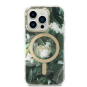 Guess GUBPP14LHJEACSA Case+ Charger Set iPhone 14 Pro 6.1" green/green hard case Jungle MagSafe