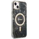 Guess GUBPP14MHMEACSK Case+ Charger Set iPhone 14 Plus / 15 Plus 6.7" black/black hard case Marble M Guess GUBPP14MHMEACSK Case+ Charger Set iPhone 14 Plus / 15 Plus 6.7" black/black hard case Marble M