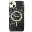 Guess GUBPP14MHMEACSK Case+ Charger Set iPhone 14 Plus / 15 Plus 6.7" black/black hard case Marble M Guess GUBPP14MHMEACSK Case+ Charger Set iPhone 14 Plus / 15 Plus 6.7" black/black hard case Marble M