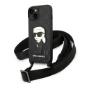 Karl Lagerfeld KLHCP14MSTKMK iPhone 14 Plus / 15 Plus 6.7" black/black hardcase Monogram Ikonik Patc Karl Lagerfeld KLHCP14MSTKMK iPhone 14 Plus / 15 Plus 6.7" black/black hardcase Monogram Ikonik Patc