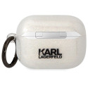 Karl Lagerfeld KLAPHNKCTGT Airpods Pro cover transparent Glitter Karl&Choupette