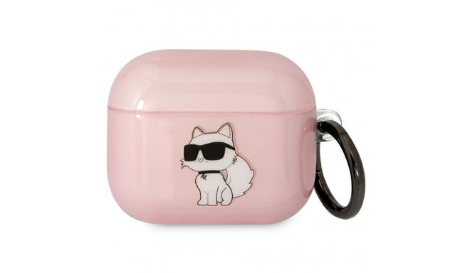 Karl Lagerfeld KLA3HNCHTCP Airpods 3 cover pink/pink Ikonik Choupette