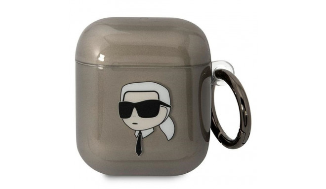 Karl Lagerfeld KLA2HNIKTCK AirPods 1/2 cover black/black Karl`s Head