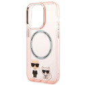 Karl Lagerfeld KLHMP14XHKCP iPhone 14 Pro Max 6.7" Hard Case Pink Karl & Choupette Aluminum Magsafe Karl Lagerfeld KLHMP14XHKCP iPhone 14 Pro Max 6.7" Hard Case Pink Karl & Choupette Aluminum Magsafe