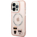 Karl Lagerfeld KLHMP14XHKCP iPhone 14 Pro Max 6.7" Hard Case Pink Karl & Choupette Aluminum Magsafe Karl Lagerfeld KLHMP14XHKCP iPhone 14 Pro Max 6.7" Hard Case Pink Karl & Choupette Aluminum Magsafe