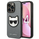 Karl Lagerfeld KLHCP14XSAPCHG iPhone 14 Pro Max 6.7" hardcase silver/silver Saffiano Choupette Head 