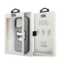 Karl Lagerfeld KLHCP14XSAPCHG iPhone 14 Pro Max 6.7" hardcase silver/silver Saffiano Choupette Head 