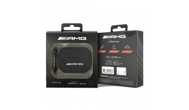 AMG AMAPRBK AirPods Pro cover black/black Silicone Big Logo