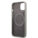 Guess GUHMP13SSPLG iPhone 13 mini 5.4" gray/gray hard case Silicone Logo Plate MagSafe Guess GUHMP13SSPLG iPhone 13 mini 5.4" gray/gray hard case Silicone Logo Plate MagSafe
