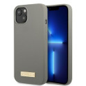 Guess GUHMP13SSPLG iPhone 13 mini 5.4" gray/gray hard case Silicone Logo Plate MagSafe