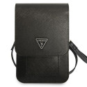Guess Handbag GUWBSATMBK black/black Saffiano Triangle