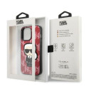 Karl Lagerfeld KLHCP13XPMNIKPI iPhone 13 Pro Max 6.7" hardcase red Monogram Ikonik Patch