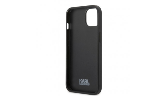Karl Lagerfeld KLHCP13LPMNIKBK iPhone 13 Pro / 13 6.1" kõvakaan must monogramm Ikonik embleem