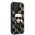 Karl Lagerfeld KLHCP13LPMNIKBK iPhone 13 Pro / 13 6.1" hardcase black/black Monogram Ikonik Patch