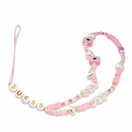 Guess Phone Strap GUSTSHPP pink Beads Shell