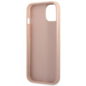 Guess GUHCP13MPSATPP iPhone 13 / 14 / 15 6.1" pink/pink hardcase SaffianoTriangle Logo Cardslot
