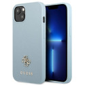 Guess GUHCP13SPS4MB iPhone 13 mini 5.4" blue/blue hardcase Saffiano 4G Small Metal Logo