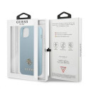 Guess GUHCP13SPS4MB iPhone 13 mini 5.4" blue/blue hardcase Saffiano 4G Small Metal Logo