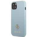 Guess GUHCP13SPS4MB iPhone 13 mini 5.4" blue/blue hardcase Saffiano 4G Small Metal Logo