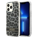 Guess GUHCP13LHSLEOK iPhone 13 Pro / 13 6.1" gray/gray hardcase Leopard