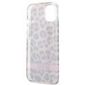 Guess GUHCP13SHSLEOP iPhone 13 mini 5.4" pink hard case Leopard