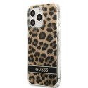 Guess GUHCP13LHSLEOW iPhone 13 Pro / 13 6.1" brown hard case Leopard