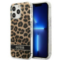 Guess GUHCP13LHSLEOW iPhone 13 Pro / 13 6.1" brown hard case Leopard