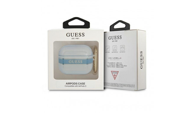 Guess GUA3HHTSB AirPods 3 cover blue Strap Collection