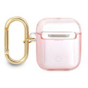 Guess GUA2HHTSP AirPods 1/2 cover pink/pink Strap Collection