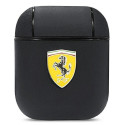 Ferrari FESA2LEBK AirPods 1/2 cover black/black On Track Leather