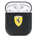 Ferrari FESA2LEBK AirPods 1/2 cover black/black On Track Leather