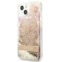 Guess GUHCP13SLFLSD iPhone 13 mini 5.4" gold/gold hardcase Paisley Liquid Glitter