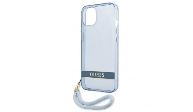 Guess GUHCP13SHTSGSB iPhone 13 mini 5.4" blue/blue hardcase Translucent Stap