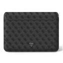 Guess Sleeve GUCS16P4TK 16" black/black 4G Uptown Triangle logo