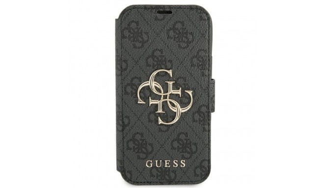 Guess GUBKP13L4GMGGR iPhone 13 Pro / 13 6.1" hall raamatuümbris 4G suur metallist logo