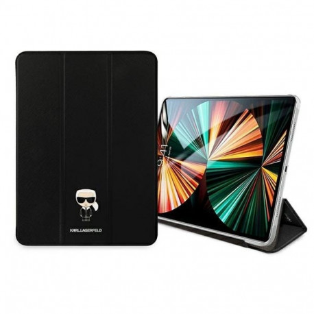 .Karl Lagerfeld KLFC11OKMK iPad 11" Pro 2021 Book Cover black Saffiano Karl Iconic